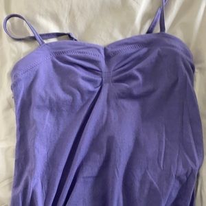 purple workout tank top